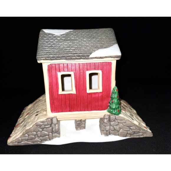 Christmas Valley OWell COVERED TOLL BRIDGE Holiday Village building accessory - Picture 5 of 9